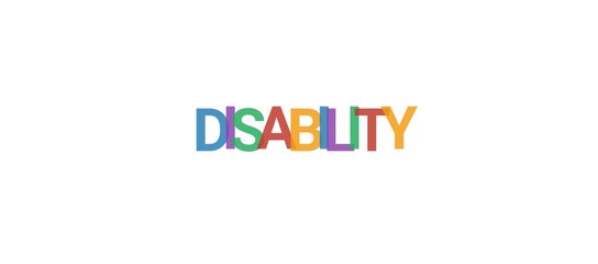 Disability word concept