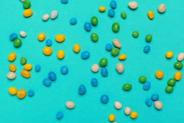 Different colorful fruit candy