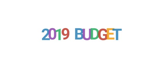 2019 Budget word concept