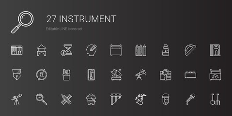 instrument icons set