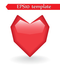 Heart shape. Heart vector. Hand drawn icon. Trendy heart isolated on white background.