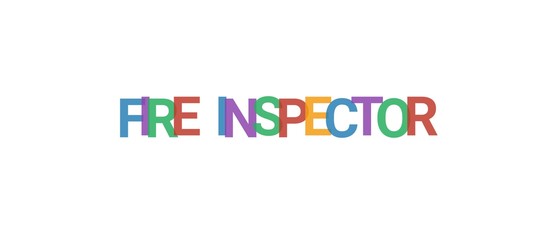 Fire Inspector word concept
