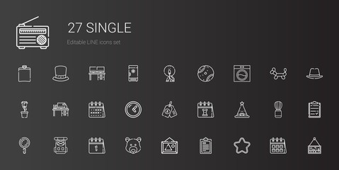 single icons set