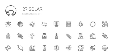 solar icons set