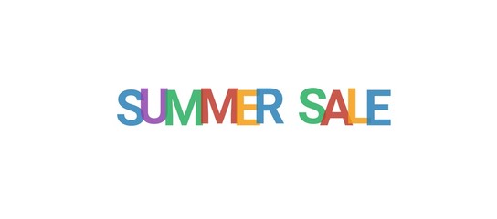 Summer Sale word concept