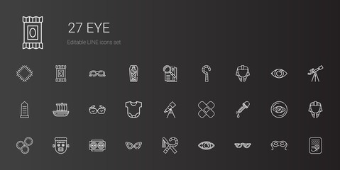 eye icons set