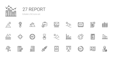 report icons set