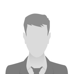 Person gray photo placeholder man
