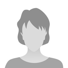 Person gray photo placeholder woman