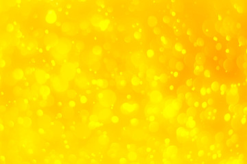 Abstract yellow gradient with bokeh light effect background