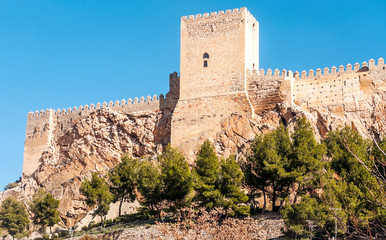 Castle of Almansa in Spain