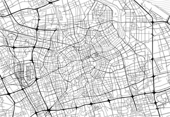 Area map of Shanghai, China