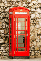 Telephone box in the United Kingdom