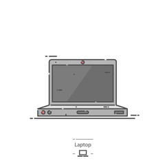 Laptop - Line color icon
