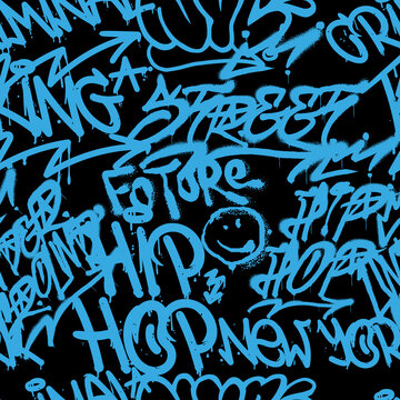 Fototapeta Graffiti vandal pattern 