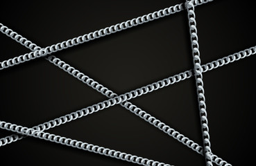 Abstract Gold Chain Background Vector Illustration