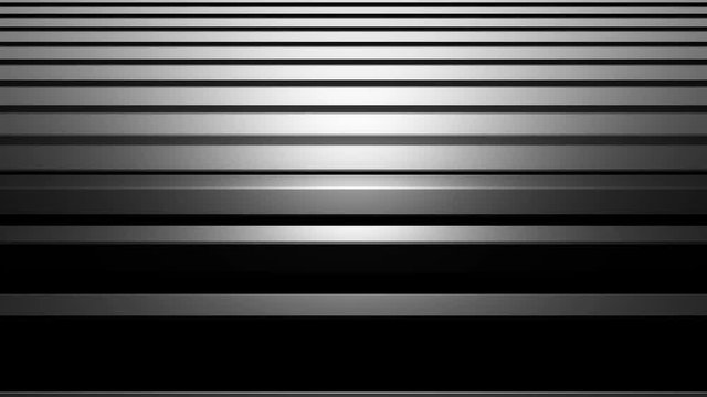 Aluminum abstract silver stripe background 3d illustration, horizontal bars with shining, computer rendering