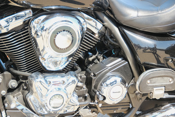 Meeting of bikers on motorcycles in Volgograd