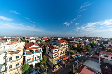 Skyline of Siem Reap, Cambodia
