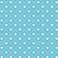 Vector seamless pattern with hearts. Holiday repeating texture. Simple background for St. Valentine s Day