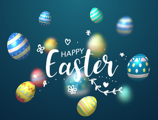 Happy easter day background