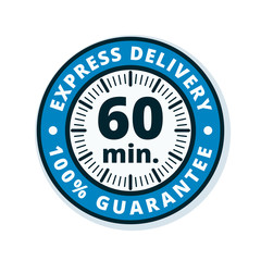 60 minutes Express Delivery illustration