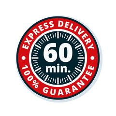 60 minutes Express Delivery illustration