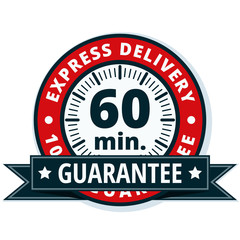 60 minutes Express Delivery illustration