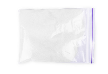 Sugar pack isolated over white background