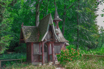 Spooky cottage of the forest