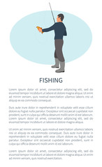 Fishing Outdoor Activity Fisher and Catch Flyer