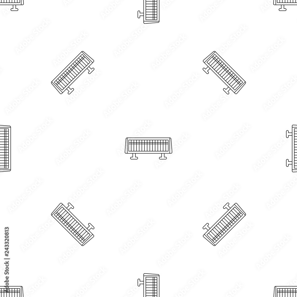 Poster heater stand icon. outline illustration of heater stand vector icon for web design isolated on white