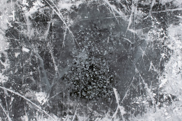Ice with snow and scratches texture background