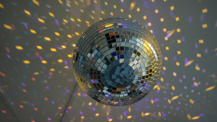 disco ball in the dark