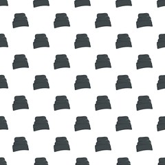 Beanie hat pattern seamless vector repeat for any web design