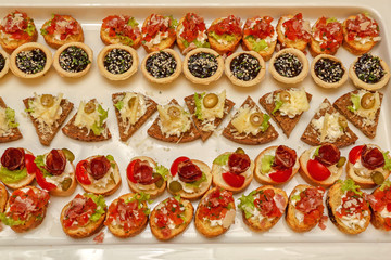 Small Bite Party Food Buffet Variety