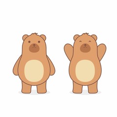 Cute bear vector illustration