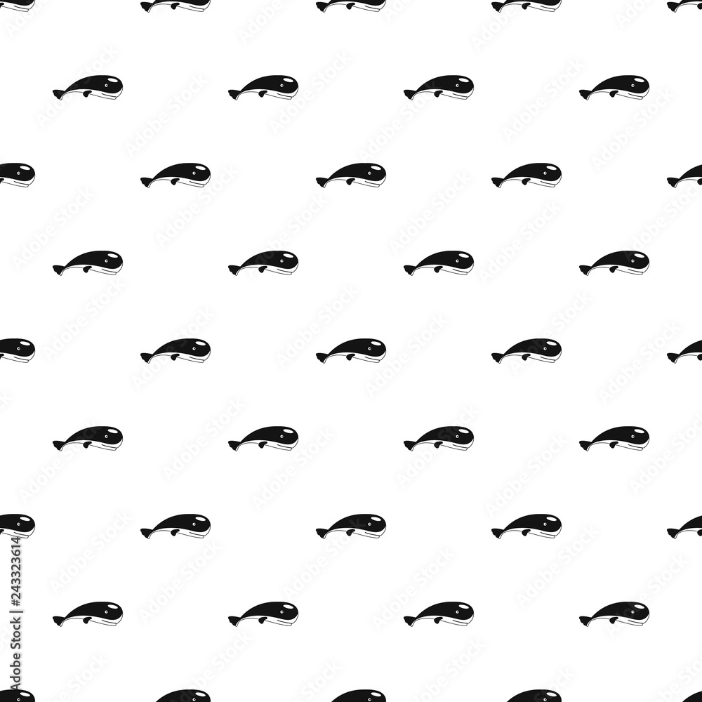 Poster mammal whale pattern seamless vector repeat geometric for any web design