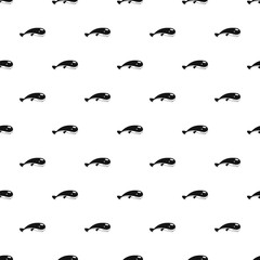 Mammal whale pattern seamless vector repeat geometric for any web design