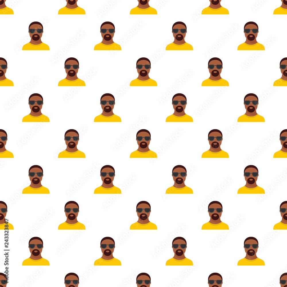 Aufkleber hip hop man pattern seamless vector repeat for any web design