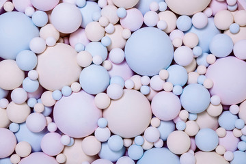 background of colored round foam balls