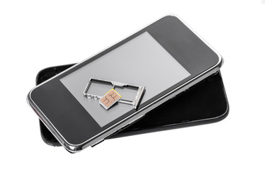 mobile phone and sim card