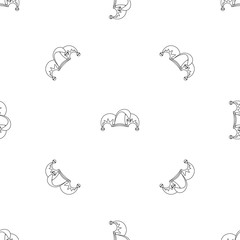 Clown hat icon. Outline illustration of clown hat vector icon for web design isolated on white background