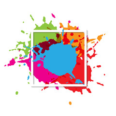 abstract splatter art paint texture background design. illustration vector design background