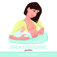 Breastfeeding position. 