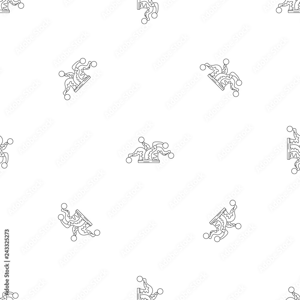Poster clown jester icon. outline illustration of clown jester vector icon for web design isolated on white
