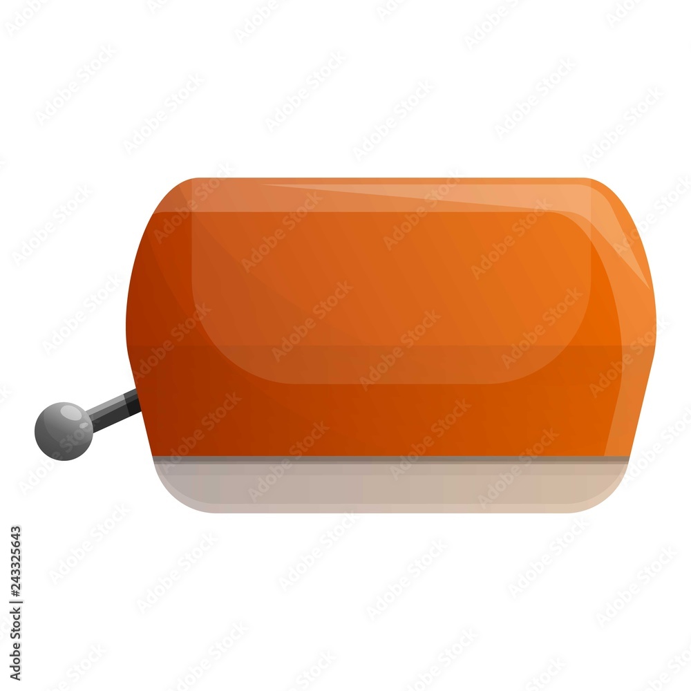 Poster retro toaster icon. cartoon of retro toaster vector icon for web design isolated on white background