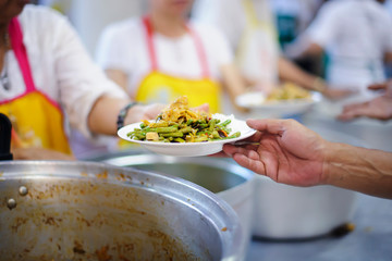 Food sharing in human societies can help homeless people, beggars.