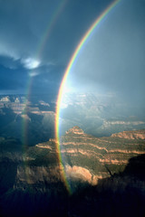 Rainbow at Mather Point, Grand Canyon National Park