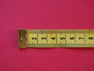 ruler with metric units